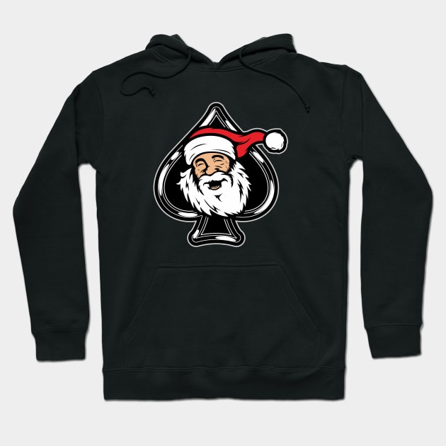 Happy Santa Clause Ace Hoodie by Gientescape